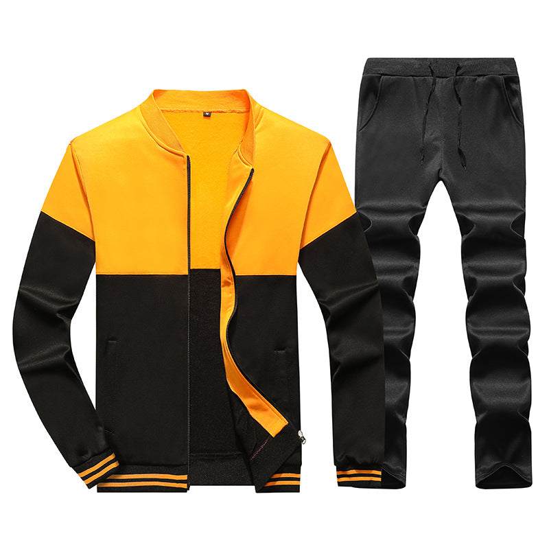 Two-Piece Large Size Suit Comfortable Men's Casual Pants Sweater Enfom Clothing