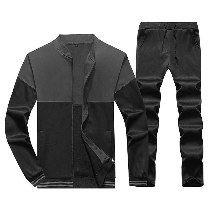 Two-Piece Large Size Suit Comfortable Men's Casual Pants Sweater Enfom Clothing