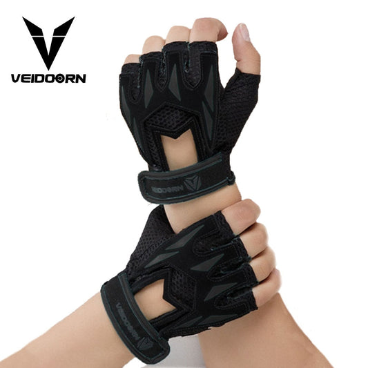 Veidoorn Professional Weight Lifting Gym Gloves Breathable Exercise Training Sport Gloves Fitness Cycling Workout Women Men Gril Enfom Clothing