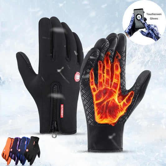 Winter Gloves Touch Screen Riding Motorcycle Sliding Waterproof Sports Gloves With Fleece Enfom Clothing