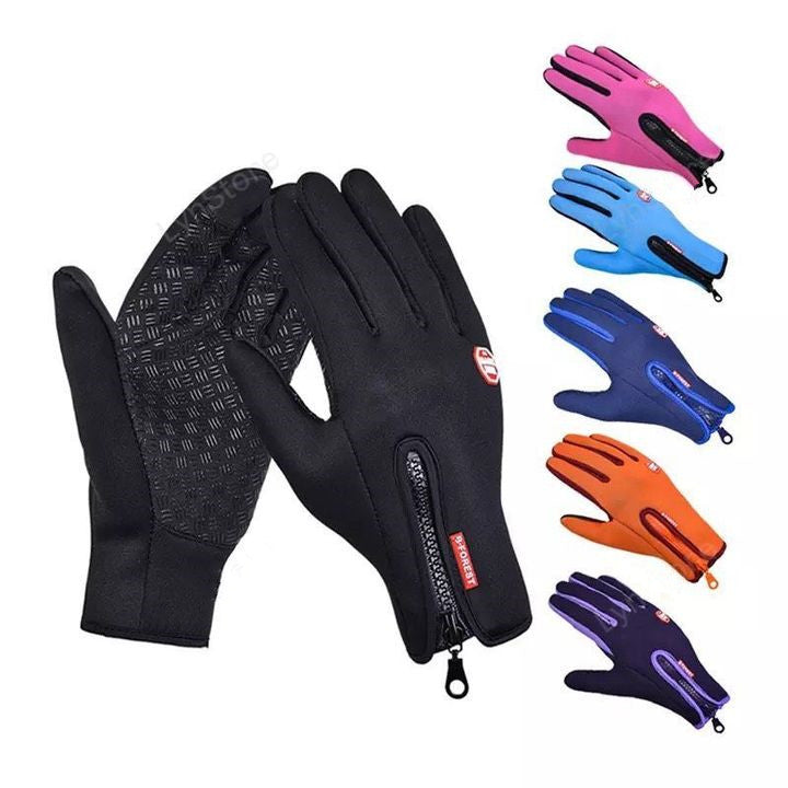 Winter Gloves Touch Screen Riding Motorcycle Sliding Waterproof Sports Gloves With Fleece Enfom Clothing