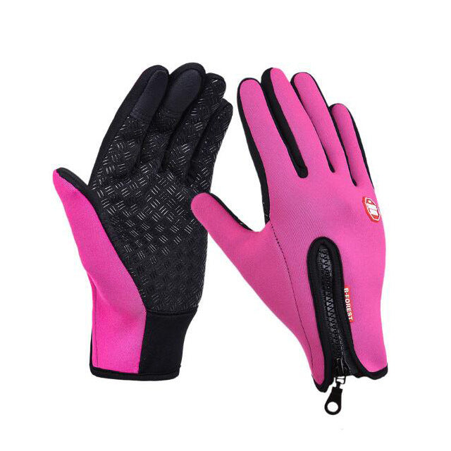 Winter Gloves Touch Screen Riding Motorcycle Sliding Waterproof Sports Gloves With Fleece Enfom Clothing