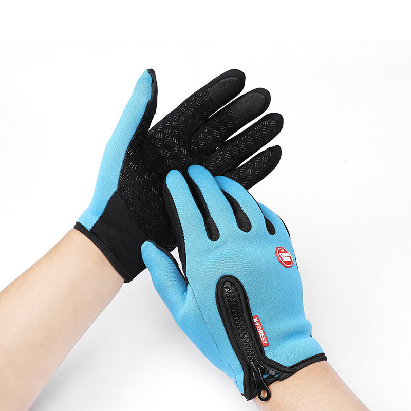 Winter Gloves Touch Screen Riding Motorcycle Sliding Waterproof Sports Gloves With Fleece Enfom Clothing