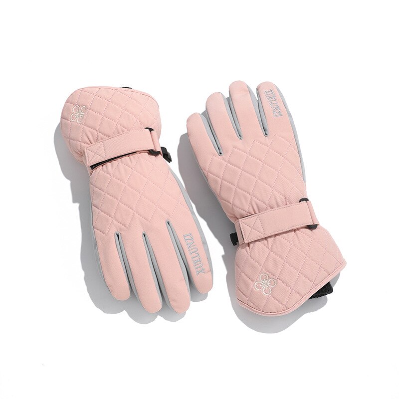 Winter Ski Gloves for Women Snowboard Thermal Gloves Keep Warm Water Wind Proof Velvet Cycling Bicycle Gloves Enfom Clothing