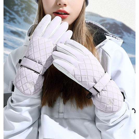 Winter Ski Gloves for Women Snowboard Thermal Gloves Keep Warm Water Wind Proof Velvet Cycling Bicycle Gloves Enfom Clothing