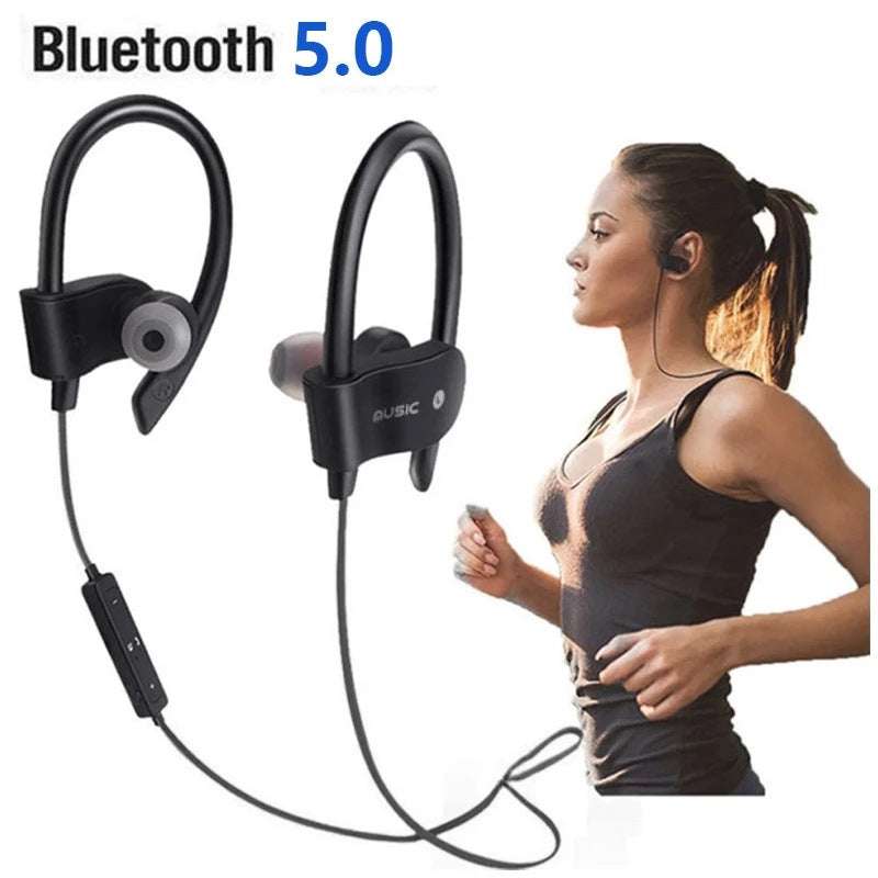 Wireless Bluetooth Earphone Sport Neck Hanger Enfom Clothing