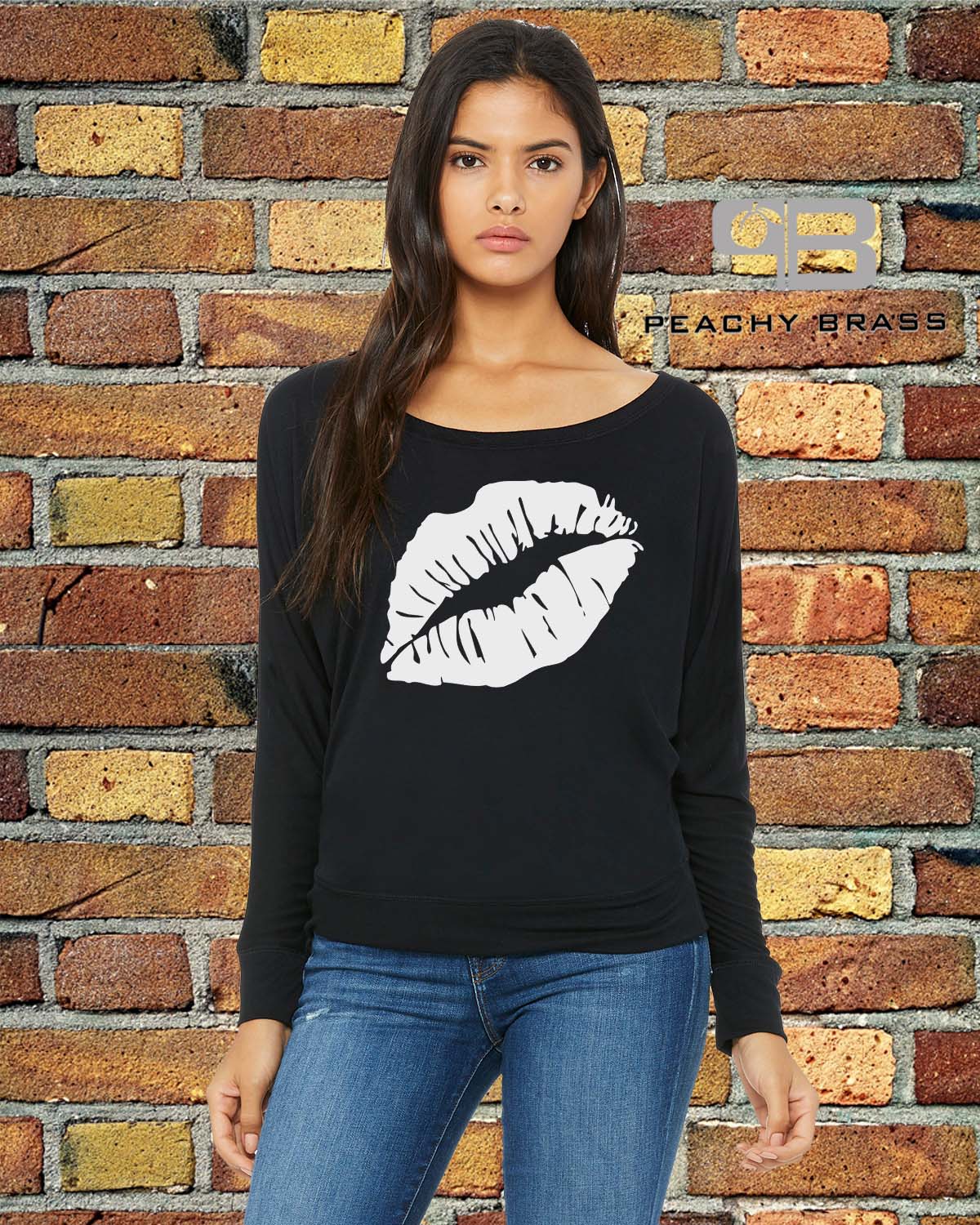 Women Off The Shoulder Lips Shirt Enfom Clothing