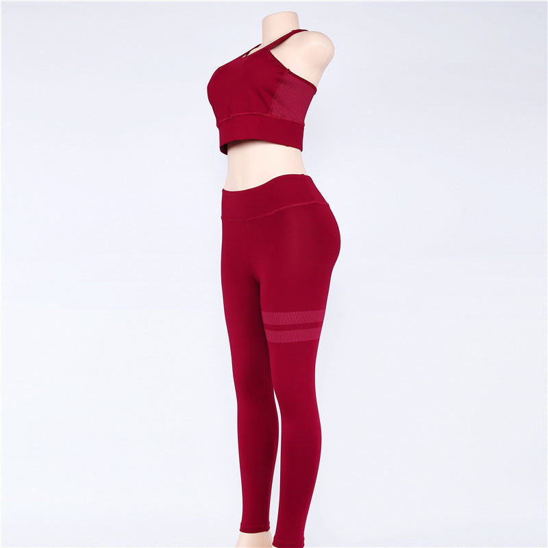 Women sport Suit Gym Yoga Sets 2 Pieces Women Sportwear Yoga Set Fitness Sportwear Workout Set Fitness Yoga Wear Enfom Clothing