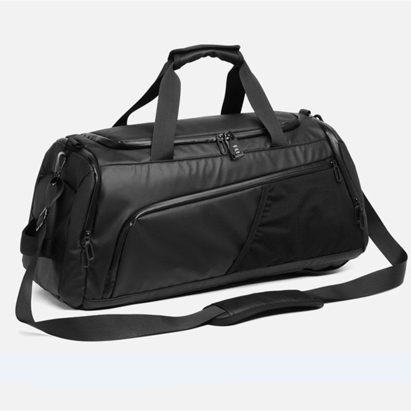 XC Men Gym Bag Large Travel Training Fitness Workout Sports Bag Backpack Waterproof Dry Wet Shoulder Laptop Bag 52x20x20cm T8839 Enfom Clothing