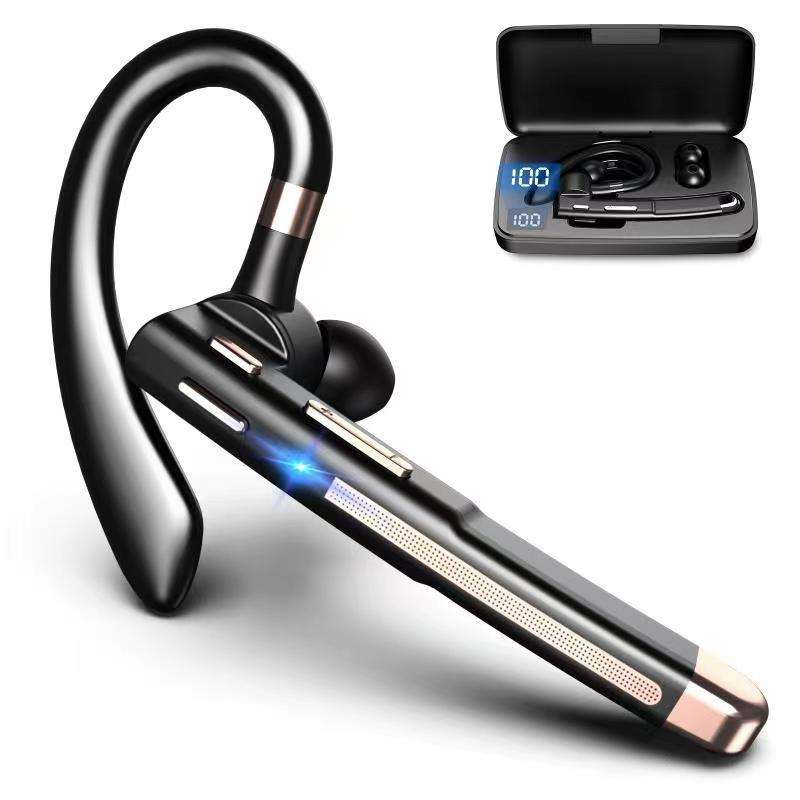 YYK520 Bluetooth Wireless Earphone 5.1 Noise Reduction Sport Waterproof Digital Display Business Headset Enfom Clothing