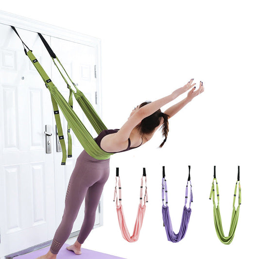 Yoga Auxiliary Stretch Belt Yoga Strap Hammock Swing Stretching Anti-gravity Inversion Exercises Enfom Clothing