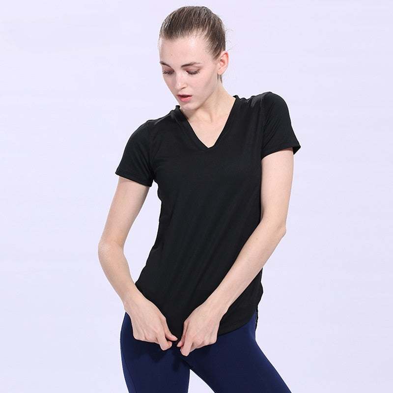 Yoga T-shirt Sport Woman Slim Short Sleeve Enfom Clothing