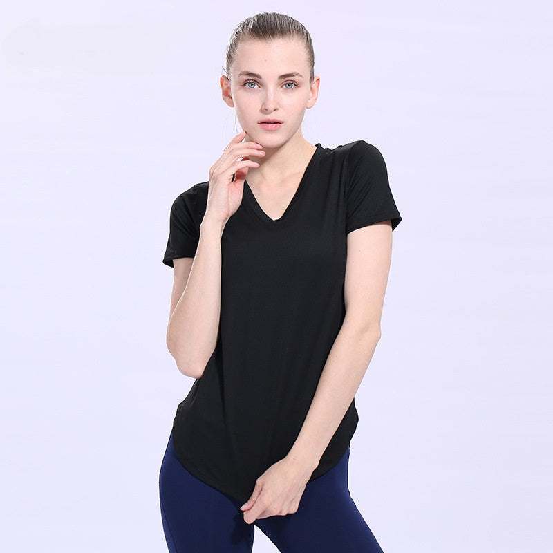 Yoga T-shirt Sport Woman Slim Short Sleeve Enfom Clothing