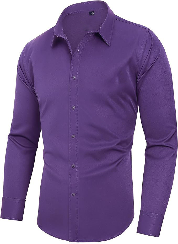 Non-ironing Full Elastic Force Shirt Men