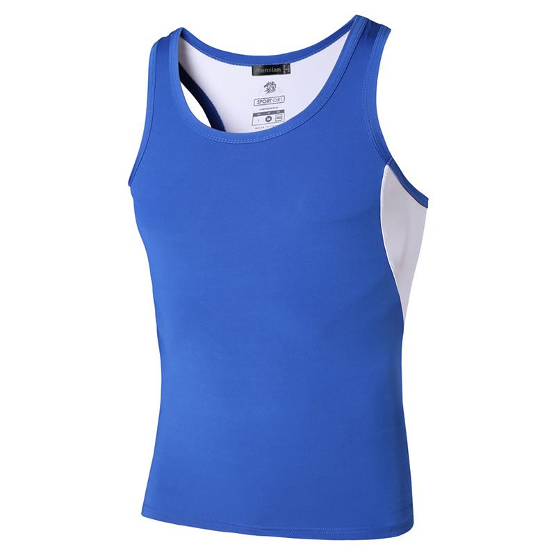 jeansian Men&#39;s Quick Dry Sleeveless Sport Tank Tops Shirts Workout Running LSL3306(PLEASE CHOOSE US SIZE) Enfom Clothing