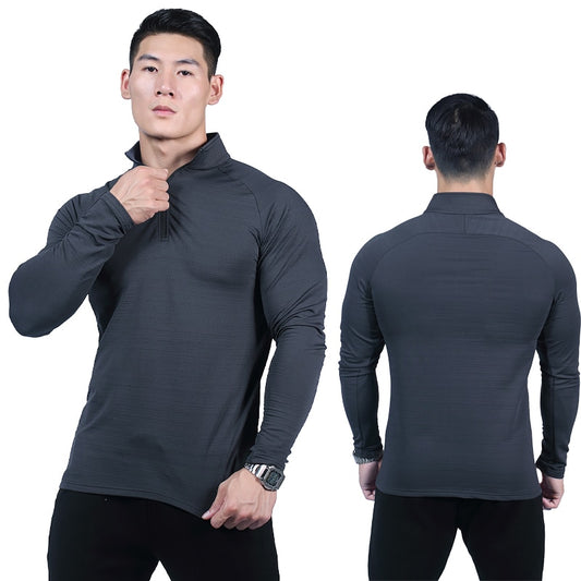 Compression Shirts Bodybuilding Football Mens Outdoor Long Sleeve Training Sporting Jerseys Quick Dry Running Man Fitness Tee Enfom Clothing