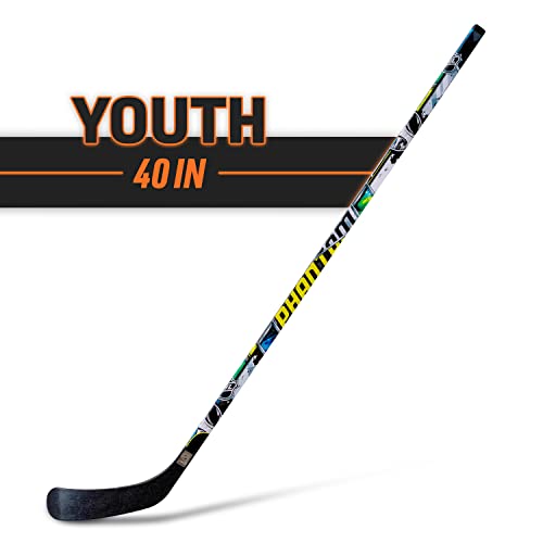 Franklin Sports Street Hockey Stick - Left Handed - 40 Inches - NHL - Phantom Enfom Clothing