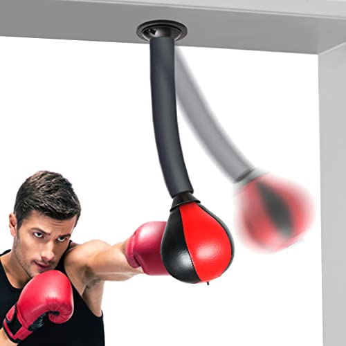 KIKOQEEN Reflex Bag, Boxing Punching Speed Bag Free Standing for Men Women Home Workout Fitness, Training, Boxing, Punching, Exercise Enfom Clothing