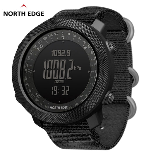 NORTH EDGE Men&#39;s sport Digital watch Hours Running Swimming Military Army watches Altimeter Barometer Compass waterproof 50m Enfom Clothing