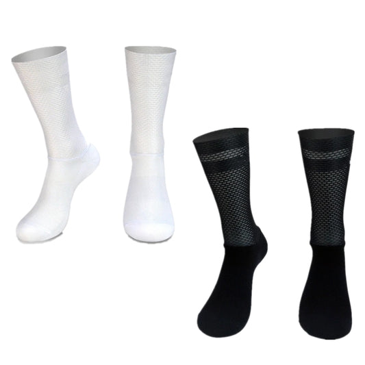 New Pro Team Aero Socks Anti Slip Silicone Cycling Socks Men Bicycle Sport Running Bike Socks Calcetines Ciclismo Enfom Clothing