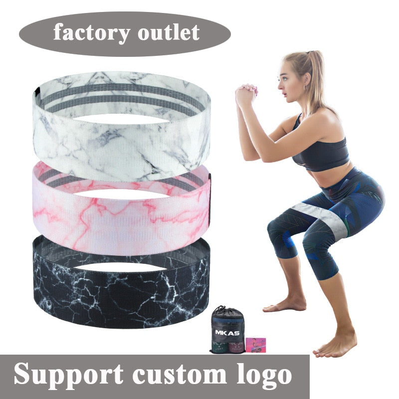 Resistance Bands Set Fitness Exercise Elastic Booty Bands Logo Training Workout Sport Yoga Strength Gym Equipment Enfom Clothing