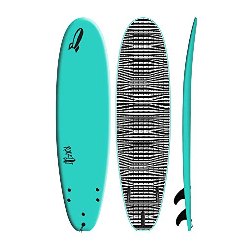 Rock It 7' SHORTBUS Soft Top Surfboard (Teal) Enfom Clothing