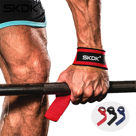 SKDK Weightlifting Gym Anti-Slip Sport Safety Wrist Straps Weight Lifting Wrist Support Crossfit Hand Grips Fitness Bodybuilding Enfom Clothing